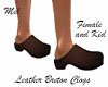 Leather Breton Clog F/K