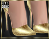 [AZ] Gold Glam heels