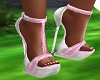 pink spring sandals heel