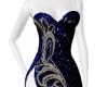 Marina Blue Queen Gown