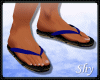 !PS Blue Flip Flops
