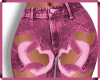 Pink Denim Hearts