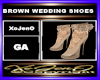 BROWN WEDDING SHOES