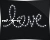 SCR. White Love Sign