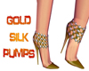[NW] Gold Silk Pumps