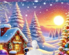 Christmas cabin bg