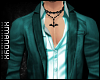 Teal Fashion Suit Top
