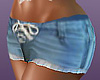 Lace Up Jean Shorts