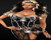 SeXy Blondes Black GOWNS Dress Lingerie Silver BOdy Jewelry HOT