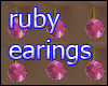 ruby earings