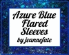 Azure Blu Flared Sleeves
