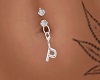 Letter P Belly Ring