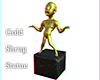 :G: Gold Shrug Statue