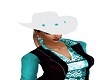 White Cowgirl hat 