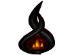 Crimson Moon Fireplace