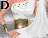*Silk&Gold Gown/White