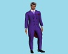 Mo Suit  Purple Tie
