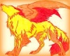 golden fire wolf