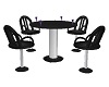 Black Bar Chairs w/Table