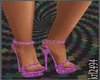purple glit. heels