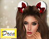 ❆Red Puff Bows