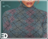 Teal Sweater Pleat Skirt
