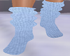 Long Baby Blue Socks