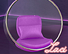 L | purple glass chair