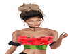 watermelon frilly top