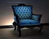 Blue Queen Ann Chair