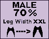 Leg Thigh Scaler 70% XXL