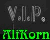 VIP White Blinking Neon