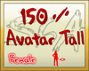 150 % avater tall resize