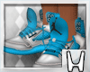 H|Blue & White Jordans..