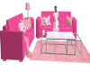 Modern Pink Sofa set