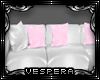 -V- PVC Wht/Pink Couch