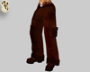 Brown suede trousers