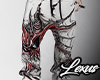 y2k pants Goth Red