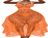 Peach Lace Dress M/L
