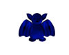 Toy Bat Plush Royal Blue