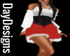 Red & White Corset Dress