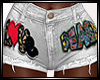 *MM* Love shorts white