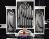 silver pipe organ