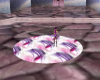 pink n purple round rug