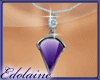 E~ Purple Cone Necklace