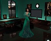 Heather Long Green Gown