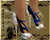 Black/Blue/White Heels