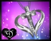{D} Heart Cross Necklace