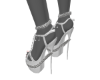 L! CHAIN HEELS WHITE