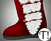 T! Red Fur Boots
